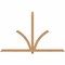 Ekena Millwork Redmond Smooth Timber Gable Bracket, Western Red Cedar, 96"W x 60"H x 1 1/2"D x 3 1/2"F, 15/12 Pitch GBW096X60X0204RED00SWR - alternate 1
